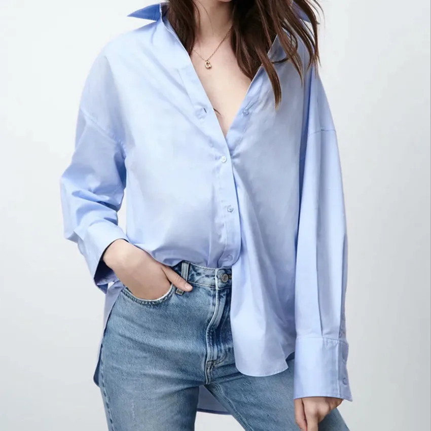Blouse Women Candy Color Blouses Fashion Sexy Lapel Blue Long Sleeve Female Contrast Chemise Office Lady Shirts Haut Femme
Blouse Women Candy Color Blouses Fashion Sexy Lapel Blue Long Sleeve Female Contrast Chemise Office Lady Shirts Haut Femme