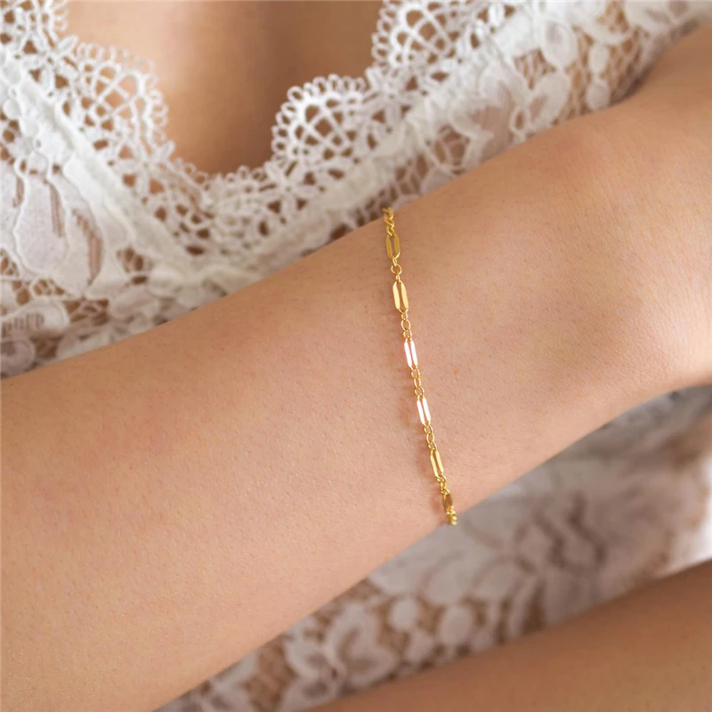 14K Gold Filled Chain Bracelet Handmade Jewelry Boho Charms Bracelets Vintage Anklets for Women Bridesmaid Gift Women Jewelry
14K Gold Filled Chain Bracelet Handmade Jewelry Boho Charms Bracelets Vintage Anklets for Women Bridesmaid Gift Women Jewelry
