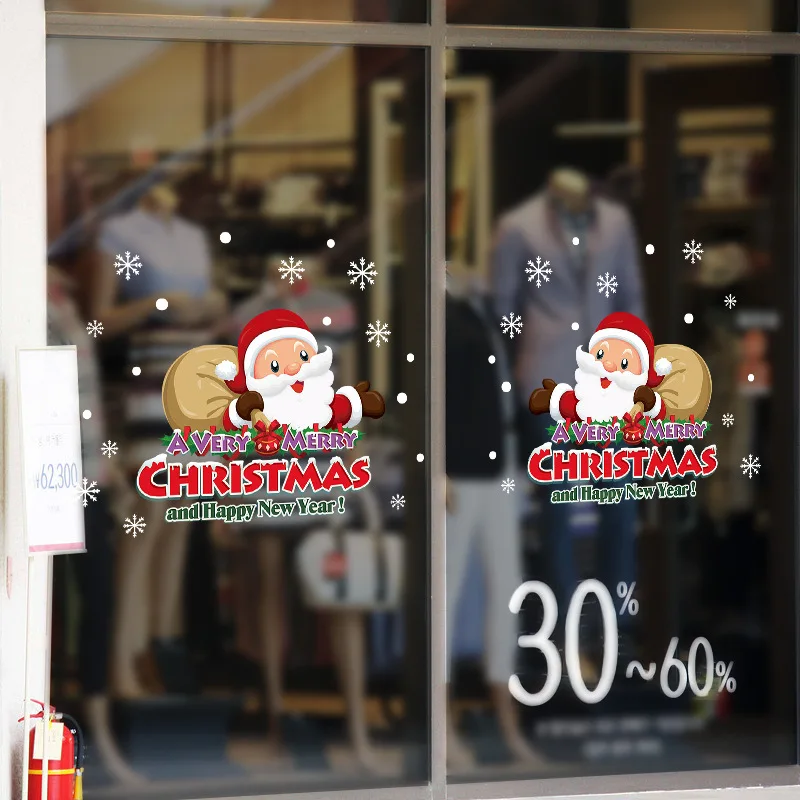 Christmas Wall Stickers Santa ElK Snowman Decal Shop Store Dormitory Glass Door Window Home Decor Poster Self Adhesive Stickers
Christmas Wall Stickers Santa ElK Snowman Decal Shop Store Dormitory Glass Door Window Home Decor Poster Self Adhesive Stickers