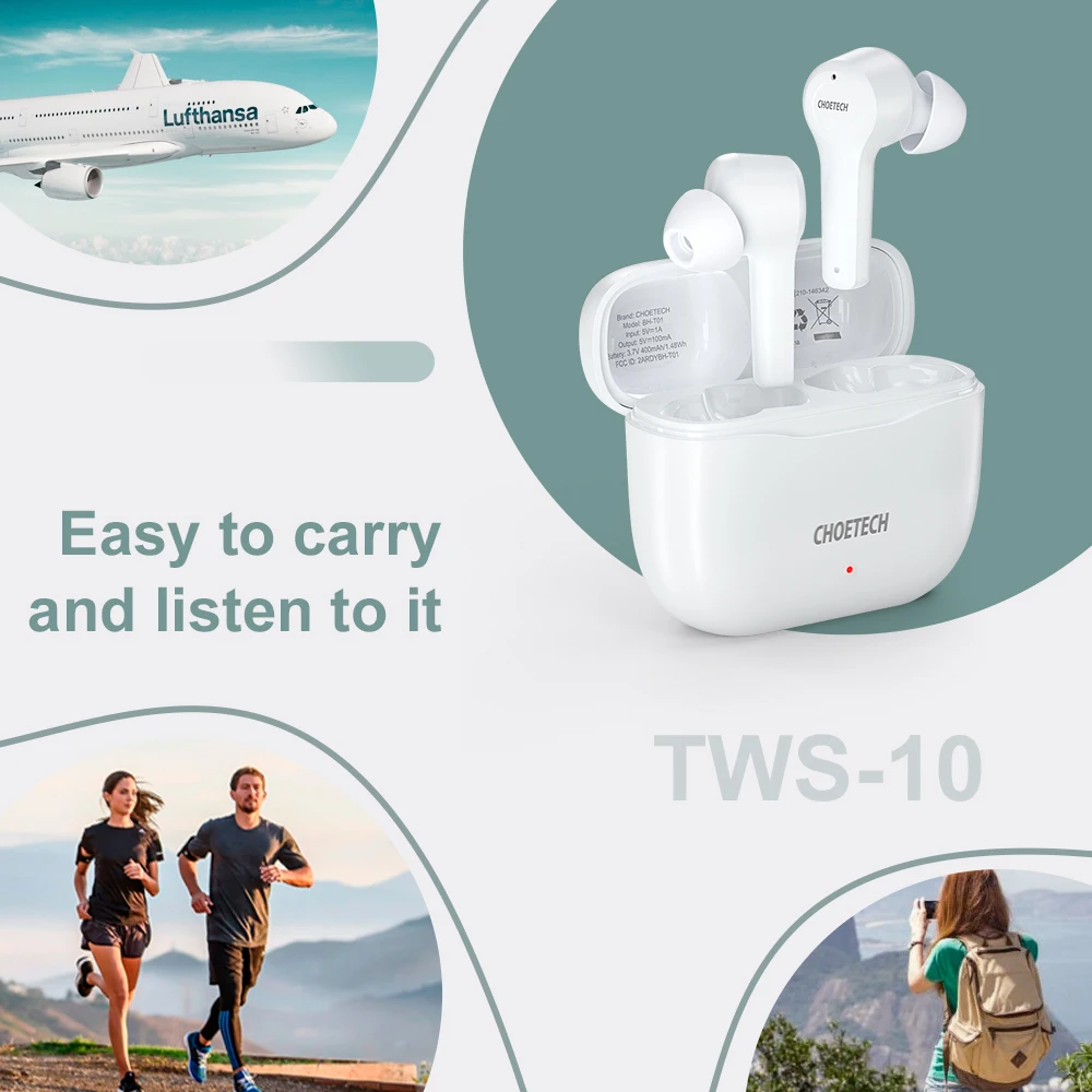 CHOETE Headphone Wireless PRO4 TWS Wireless Bluetooth Earphone Ear Bud Bluetooth 5.0 Headphone Headset
CHOETE Headphone Wireless PRO4 TWS Wireless Bluetooth Earphone Ear Bud Bluetooth 5.0 Headphone Headset