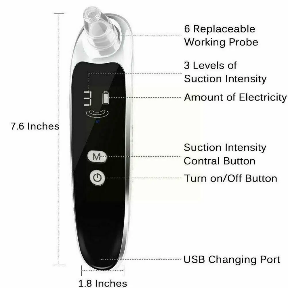 Blackhead Electric Blackhead Meter Cleans Pores Acne Oil Electric And Exports Blackhead Meter The Q6R2
Blackhead Electric Blackhead Meter Cleans Pores Acne Oil Electric And Exports Blackhead Meter The Q6R2