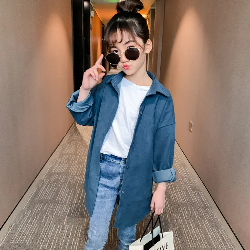 Red Blue Belt Long Blouses Girls Cotton Long Sleeve Shirts Kids Tops Clothing Spring 2020 Children Trench Coats Blouse Clothes
Red Blue Belt Long Blouses Girls Cotton Long Sleeve Shirts Kids Tops Clothing Spring 2020 Children Trench Coats Blouse Clothes