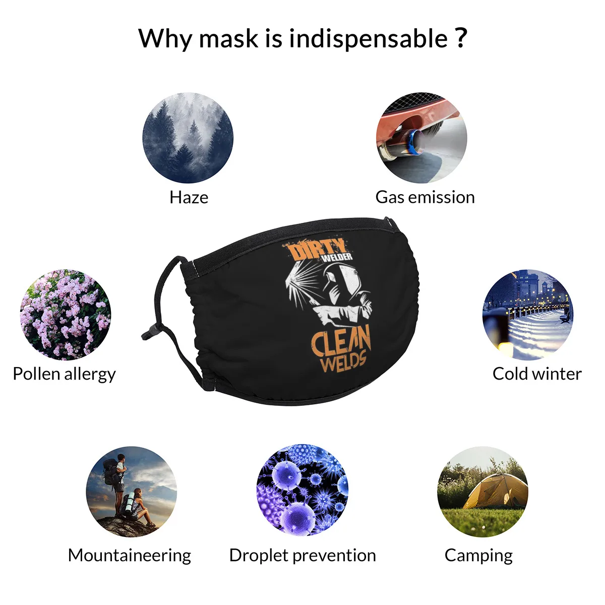 Welder Design for a Weld Instructor Mask Non-Disposable Reusable Mascarillas Mask Dust Proof Protection Cover Muffle for Adult
Welder Design for a Weld Instructor Mask Non-Disposable Reusable Mascarillas Mask Dust Proof Protection Cover Muffle for Adult