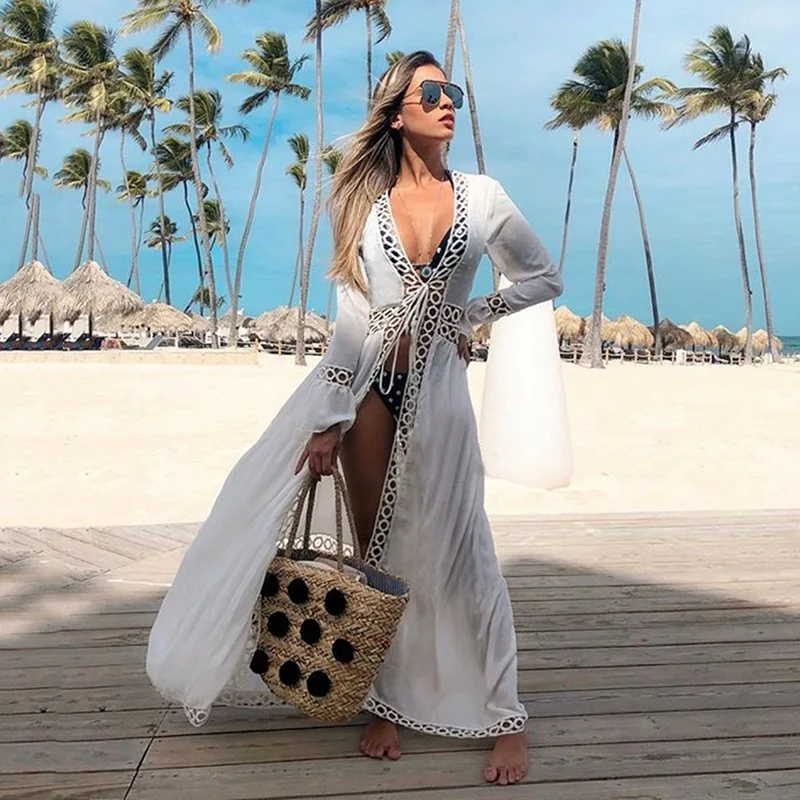 Crochet White Knitted Beach Cover up dress Tunic Long Pareos Bikinis Cover ups Swim Cover up Robe Plage Beachwear
Crochet White Knitted Beach Cover up dress Tunic Long Pareos Bikinis Cover ups Swim Cover up Robe Plage Beachwear