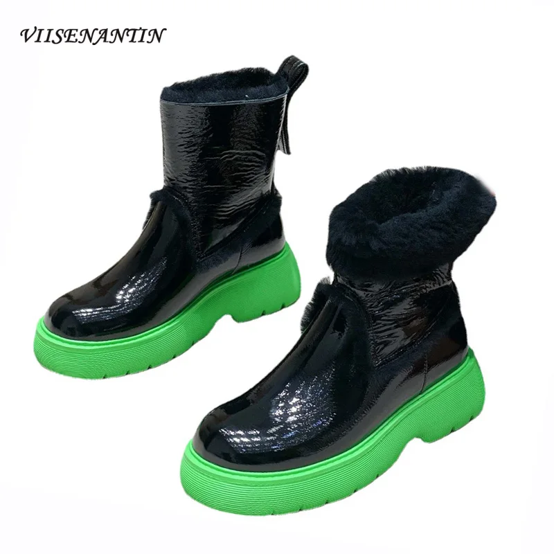 Winter New Furry Mixed Color Warm Snow Boots Designer Trend Thick-soled Casual Sleeve Personality All-match Short Boots
Winter New Furry Mixed Color Warm Snow Boots Designer Trend Thick-soled Casual Sleeve Personality All-match Short Boots