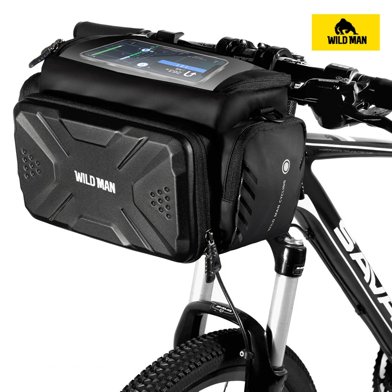 WILD MAN Waterproof Bicycle Bag Big Capacity Front Tube Cycling Bag MTB Handlebar Bag Front Trunk Pannier Pack Bike Accessories
WILD MAN Waterproof Bicycle Bag Big Capacity Front Tube Cycling Bag MTB Handlebar Bag Front Trunk Pannier Pack Bike Accessories