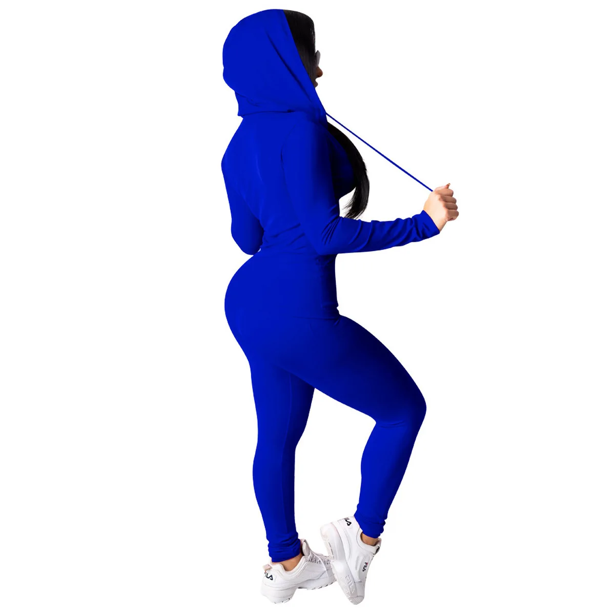 2 PCS/SET Hoodie Long Sleeve Zip Up Jackets Tops with Bodycon Long Pants Sexy Women Outfits Tracksuit Sets Nightclub Clothing
2 PCS/SET Hoodie Long Sleeve Zip Up Jackets Tops with Bodycon Long Pants Sexy Women Outfits Tracksuit Sets Nightclub Clothing