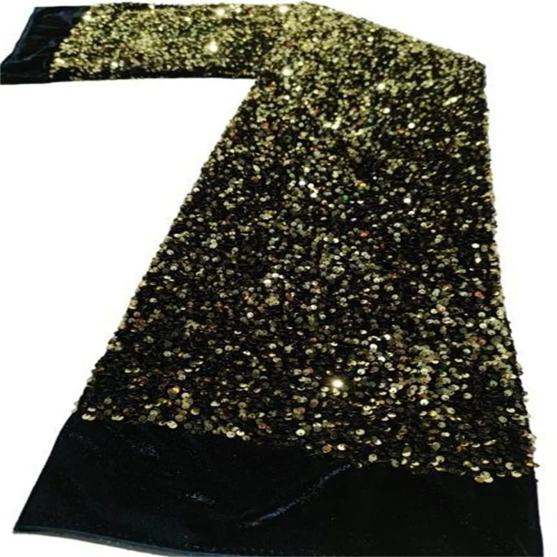 Gold/Black High Quality African French Velvet Lace Fabric For Wedding Latest Nigerian Lace Fabrics With SEQUINS Sewing
Gold/Black High Quality African French Velvet Lace Fabric For Wedding Latest Nigerian Lace Fabrics With SEQUINS Sewing