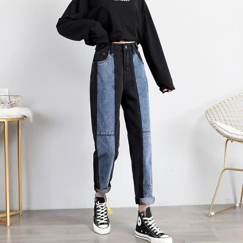 t Button Harem Pants Fashion Slim Wild Women Trousers Jeans Female Ankle Length Patchwork Spliced Colorful High Wais
t Button Harem Pants Fashion Slim Wild Women Trousers Jeans Female Ankle Length Patchwork Spliced Colorful High Wais
