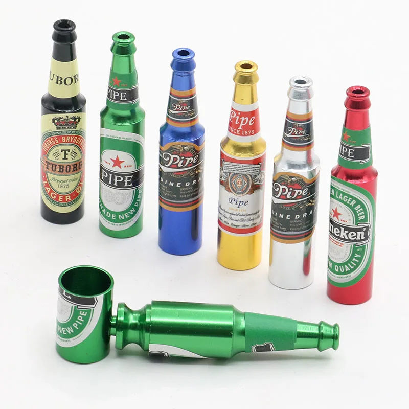 1 Pc Mini Creative Smoking Pipes Beer Bottle Style Narguile Gifts Herb Metal Tobacco Pipe Ornaments for Smoker Weed Accessories
1 Pc Mini Creative Smoking Pipes Beer Bottle Style Narguile Gifts Herb Metal Tobacco Pipe Ornaments for Smoker Weed Accessories