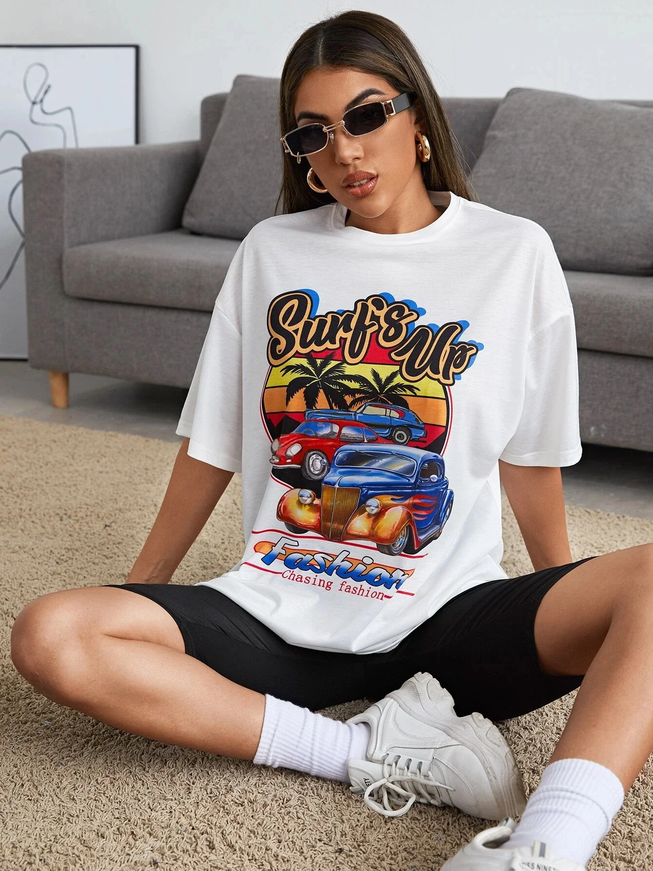 Summer Women T-shirt Gothpunk Graphic print Short Sleeve Harajuku T-shirt Oversized T-shirt Ladies Streetwear Top Clothes 3XL
Summer Women T-shirt Gothpunk Graphic print Short Sleeve Harajuku T-shirt Oversized T-shirt Ladies Streetwear Top Clothes 3XL