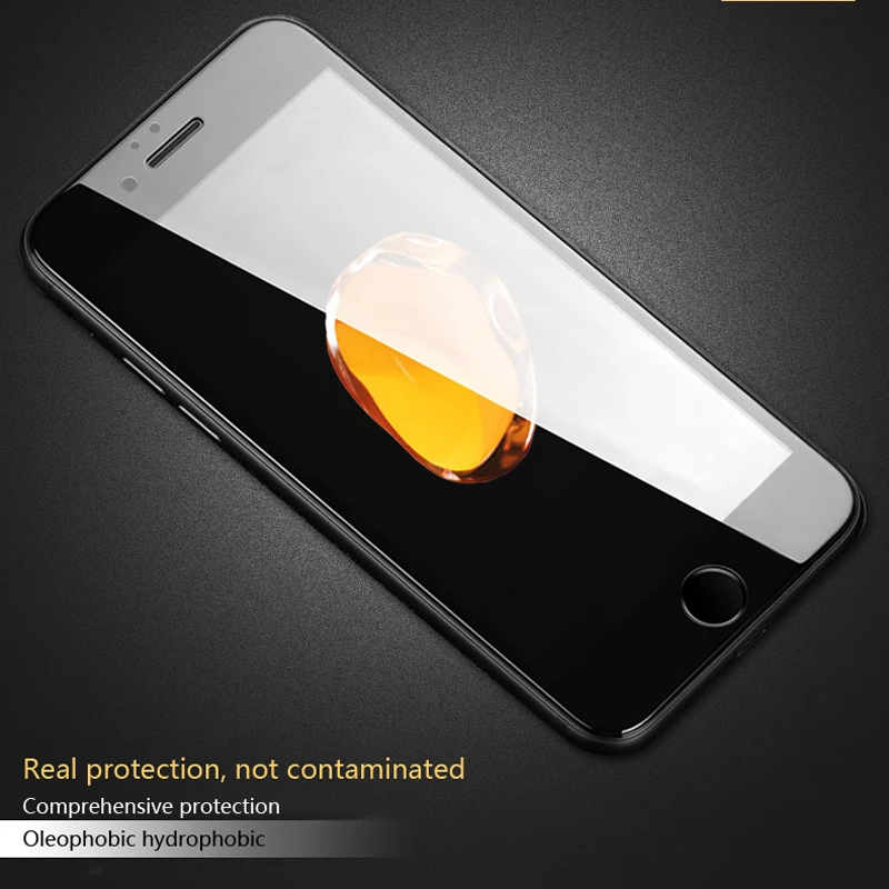 9D закаленное стекло с изогнутыми краями для iPhone 7 8 6 6S Plus SE Защитное экрана iphone8