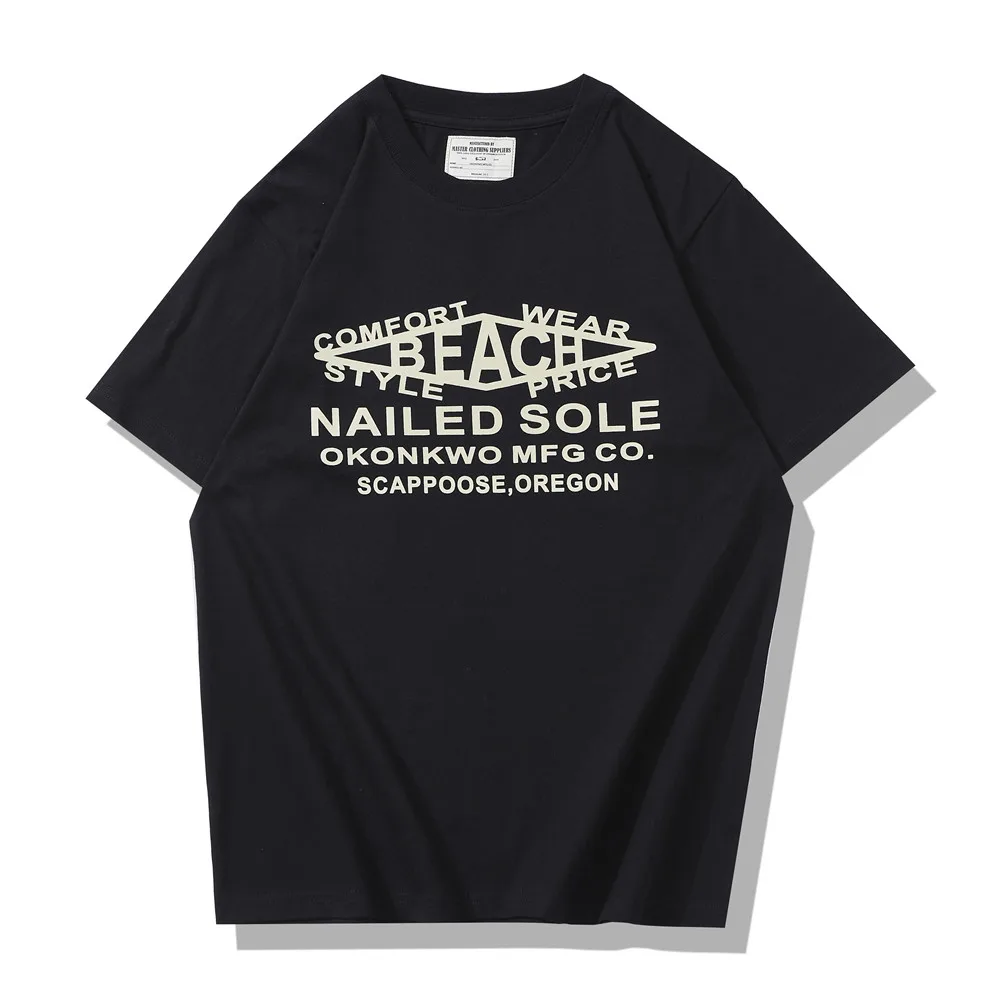 Letter Print Short Sleeve T-shirt Mens Simple Crew Neck Half-Sleeve Summer Casual Loose Cotton Tee Men
Letter Print Short Sleeve T-shirt Mens Simple Crew Neck Half-Sleeve Summer Casual Loose Cotton Tee Men