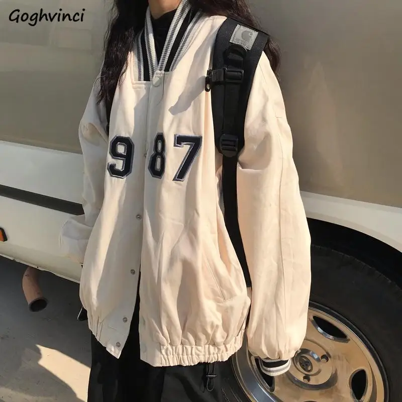 Basic Jackets Women White Letter Printed Leisure Baggy Button Up Teens Coats All-match Hong Kong Style Chic Tops Ulzzang Outwear
Basic Jackets Women White Letter Printed Leisure Baggy Button Up Teens Coats All-match Hong Kong Style Chic Tops Ulzzang Outwear