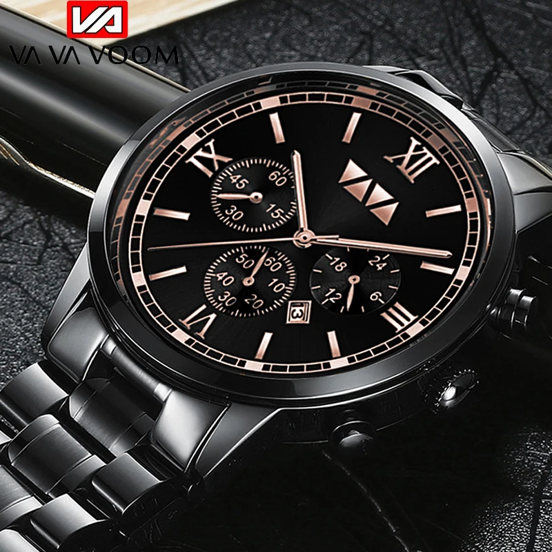 VAVA VOOM New Beautiful Workmanship Luxury Business About Men Stainless Stee Band Water proof Sport Quartz Watch Reloj de hombre 
VAVA VOOM New Beautiful Workmanship Luxury Business About Men Stainless Stee Band Water proof Sport Quartz Watch Reloj de hombre