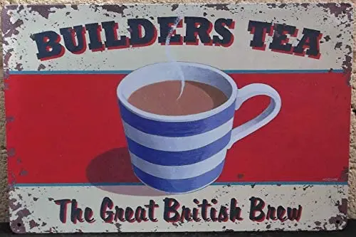 Bit SIGNSHM Builders Tea Cafe Retro Metal Tin Sign Plaque Poster Wall Decor Art Shabby Chic Gift Suitable 12x8 Inch
Bit SIGNSHM Builders Tea Cafe Retro Metal Tin Sign Plaque Poster Wall Decor Art Shabby Chic Gift Suitable 12x8 Inch