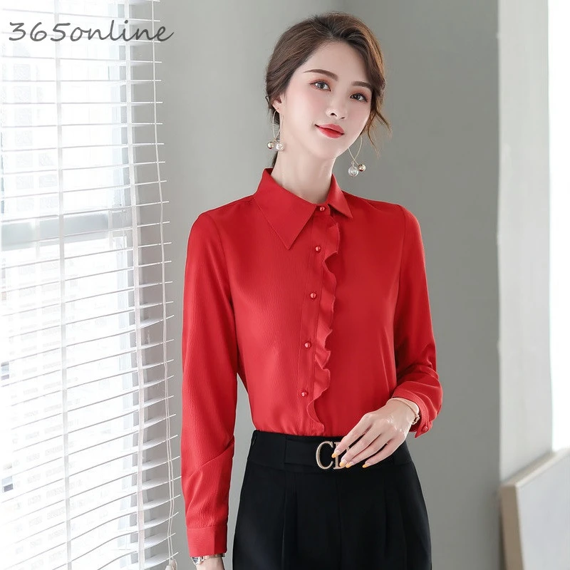 2020 Spring Summer Fashion Styles Long Sleeve Blouses Shirts for Women Business Work Wear Blouse Female Tops Clothes Elegant Red
2020 Spring Summer Fashion Styles Long Sleeve Blouses Shirts for Women Business Work Wear Blouse Female Tops Clothes Elegant Red
