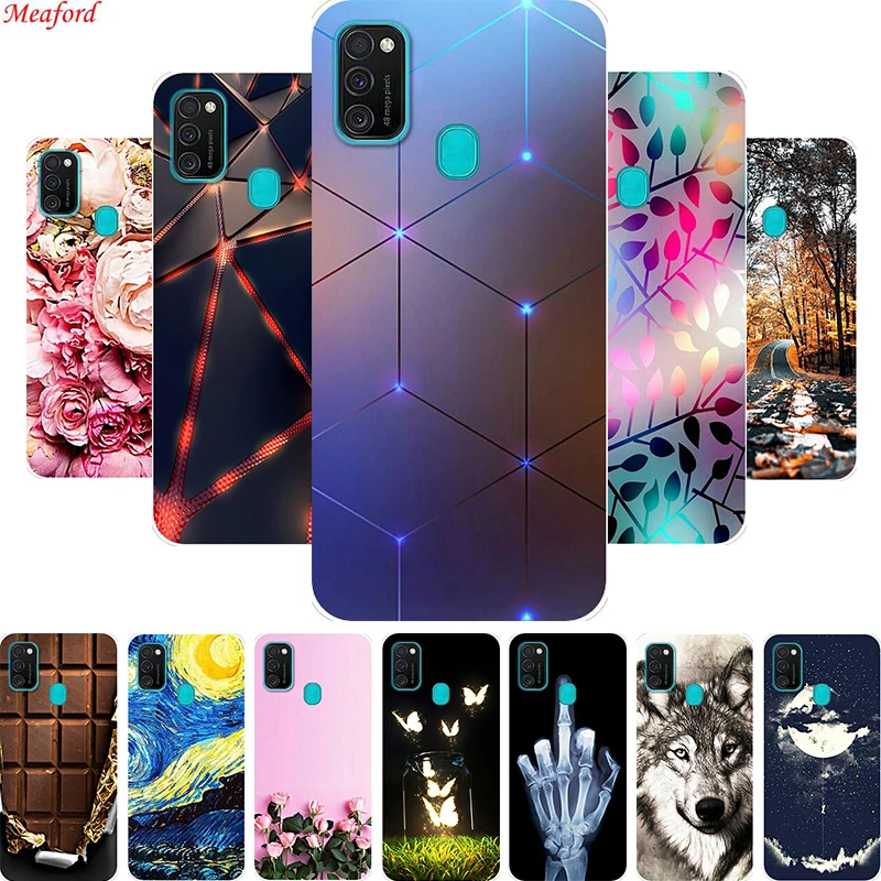 Популярный чехол для Samsung Galaxy M21 M31 A51 силиконовая Мягкая задняя крышка A71 M 31 21 A 71 51