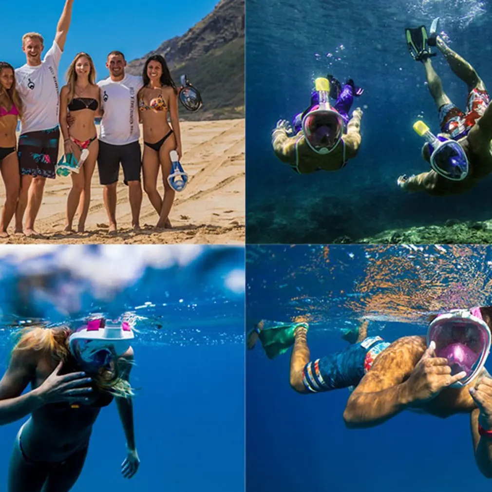 Underwater Scuba Anti Fog Full Face Diving Mask Snorkeling Equipment Waterproof Full-dry Safe Watersport Swimming Masks
Underwater Scuba Anti Fog Full Face Diving Mask Snorkeling Equipment Waterproof Full-dry Safe Watersport Swimming Masks