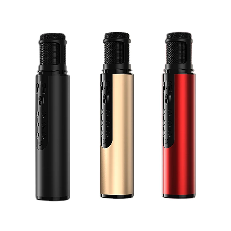 Беспроводной Bluetooth-микрофон K1, волшебный звук для прямой трансляции, пения, встроенная звуковая карта с динамиком, микрофон для караоке и ау...
Беспроводной Bluetooth-микрофон K1, волшебный звук для прямой трансляции, пения, встроенная звуковая карта с динамиком, микрофон для караоке и ау...