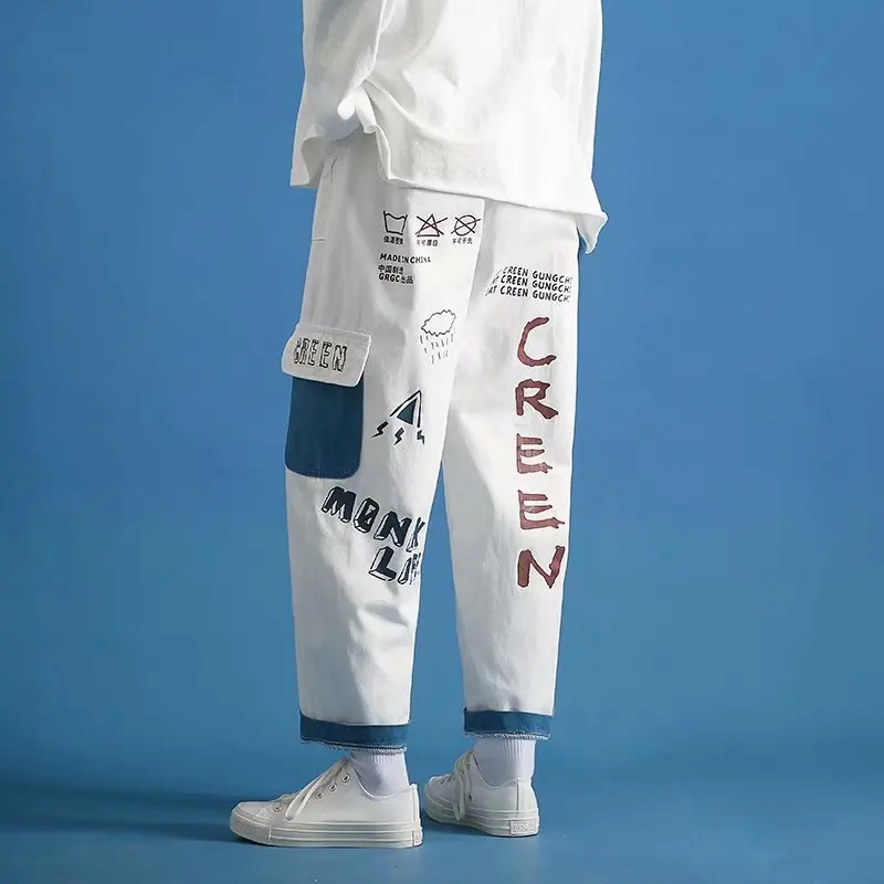 Fashion Harajuku Men's Cargo Pants Korean Streetwear Joggers Men Trousers Harem Pant Casual Men Clothing Elastic Waist Men Pants
Fashion Harajuku Men's Cargo Pants Korean Streetwear Joggers Men Trousers Harem Pant Casual Men Clothing Elastic Waist Men Pants