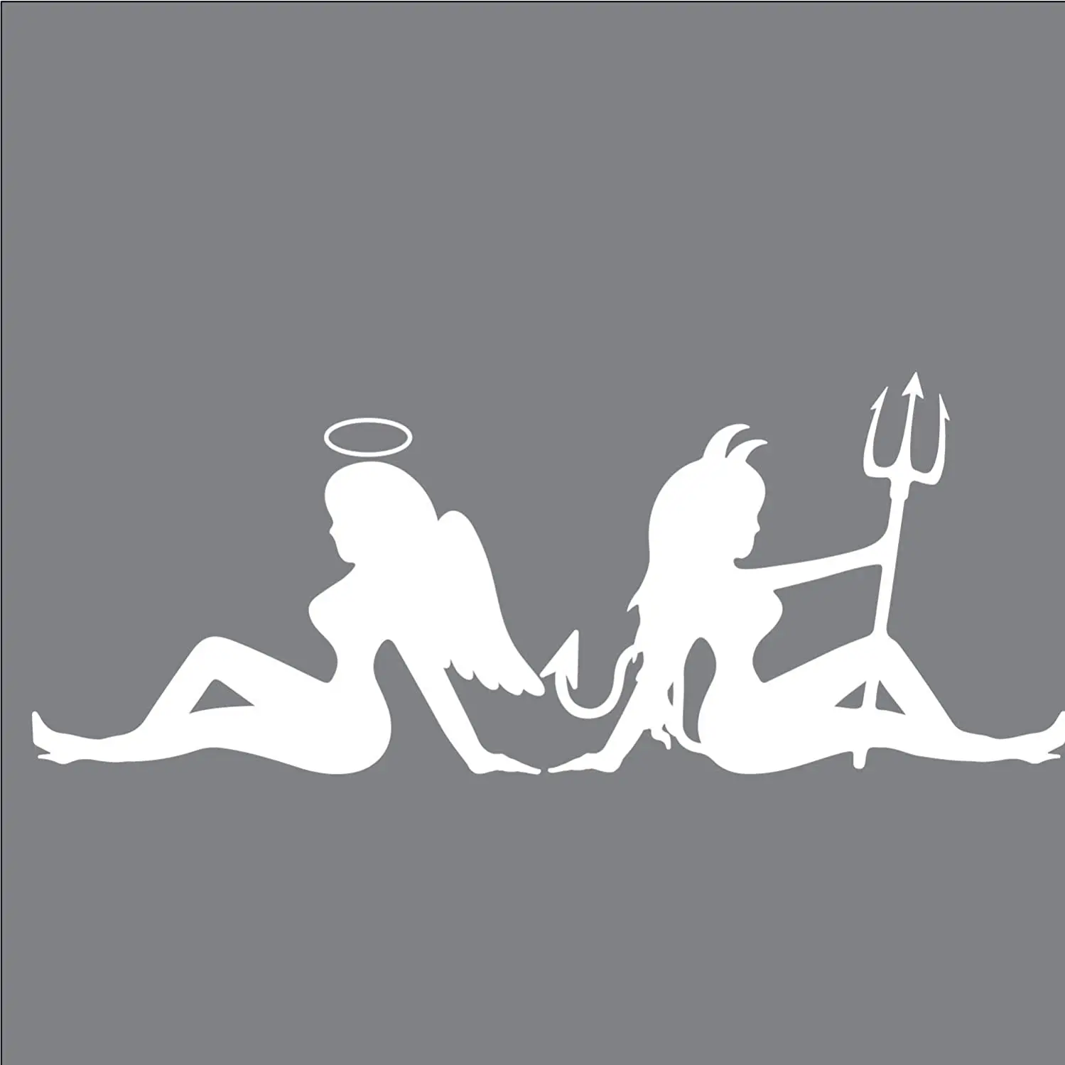 Sexy Angel and Devil Girl Silhouette Naughty and Nice Vinyl Decal Sticker Car Window Bumper Premium Quality UV Resistant Decor
Sexy Angel and Devil Girl Silhouette Naughty and Nice Vinyl Decal Sticker Car Window Bumper Premium Quality UV Resistant Decor