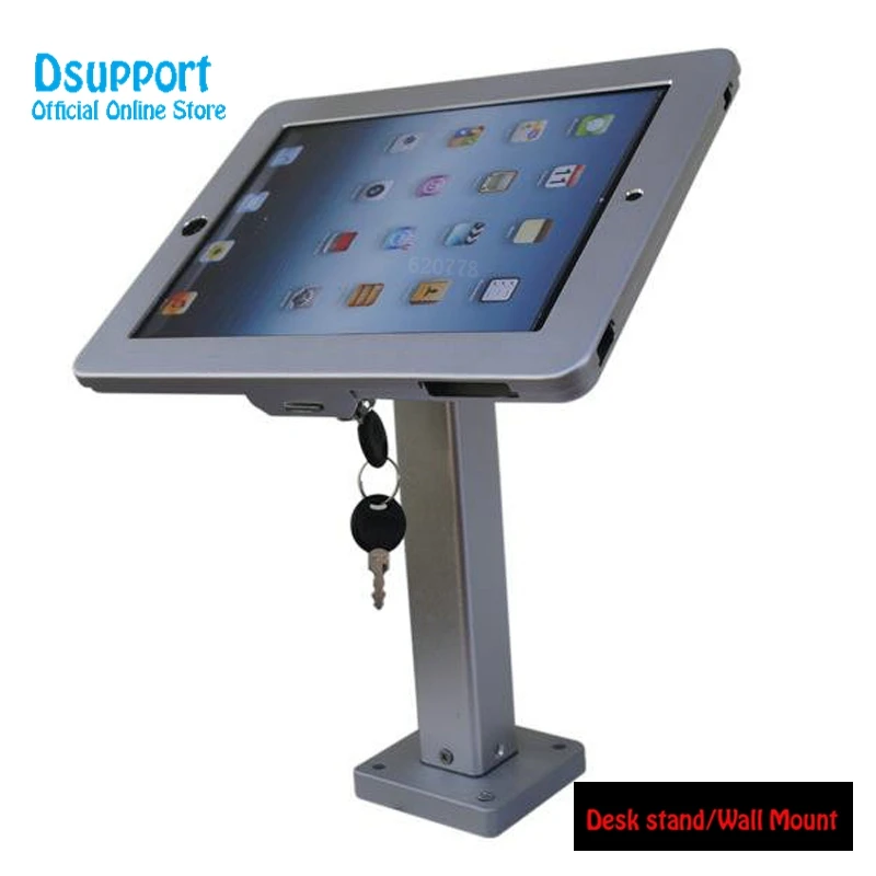 For ipad 2/3/4/air/pro 9.7" desk mounting countertop locking mount anti-theft bracket display with lock metal frame holder 
For ipad 2/3/4/air/pro 9.7" desk mounting countertop locking mount anti-theft bracket display with lock metal frame holder