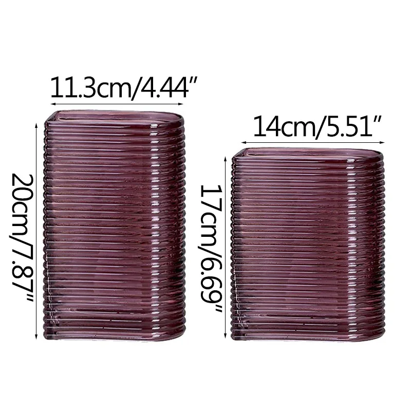 European Horizontal Stripes Glass Hydroponics Art Vase Home Decoration Accessories nLiving Room Table Decoration Flower Vases
European Horizontal Stripes Glass Hydroponics Art Vase Home Decoration Accessories nLiving Room Table Decoration Flower Vases