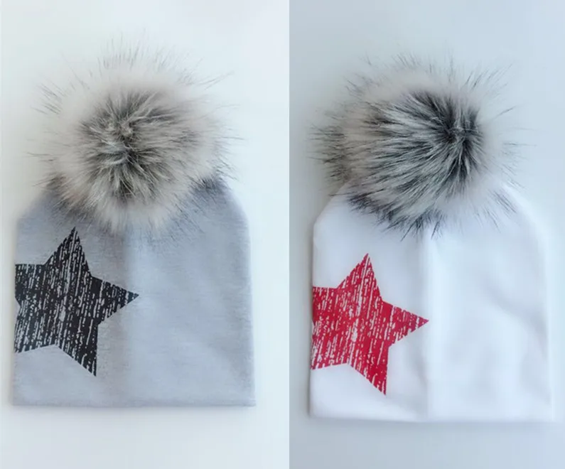 Autumn Winter Crochet Baby Hat Girl Boy Cap Kids faux fur pom pom Beanie Stars Infant Hat Cotton New Children Baby Cap Child Cap 
Autumn Winter Crochet Baby Hat Girl Boy Cap Kids faux fur pom pom Beanie Stars Infant Hat Cotton New Children Baby Cap Child Cap
