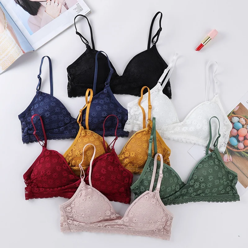 Women Lingeries Sexy Lace Padded Bras Women Small Chest Deep V Lace Bralette Gathered Bras Underwear
Women Lingeries Sexy Lace Padded Bras Women Small Chest Deep V Lace Bralette Gathered Bras Underwear