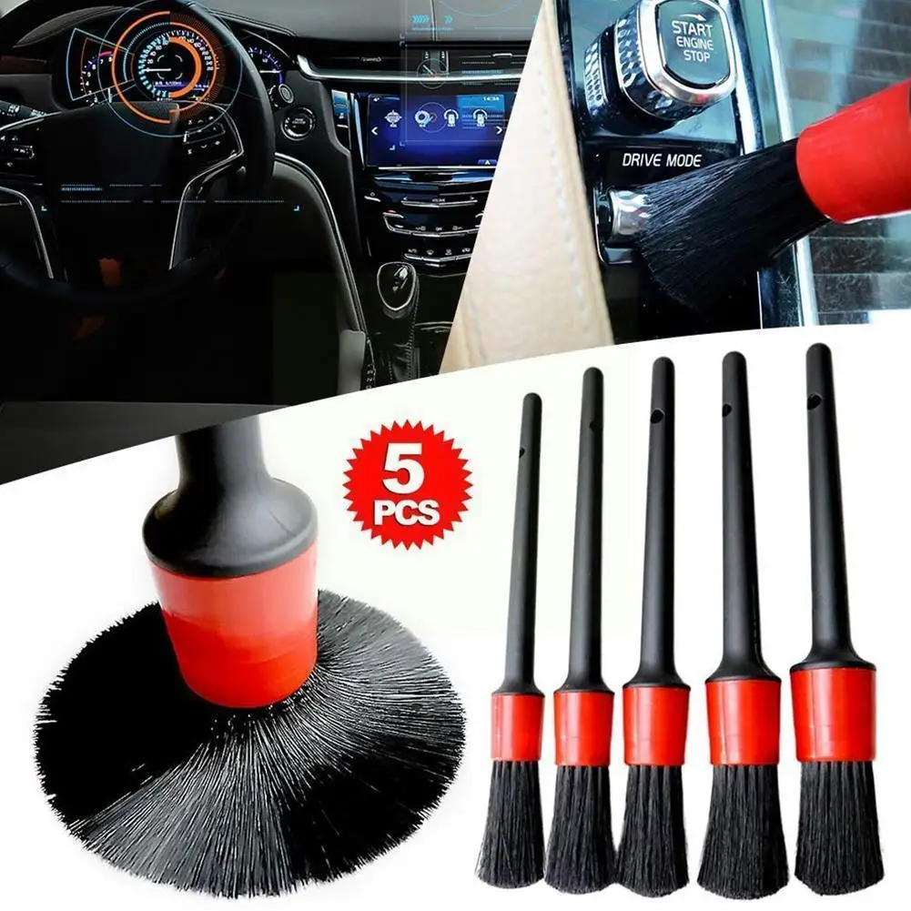 5Pcs Car Detailing Brush Set Detail For Cleaning Wheels Engine Air Vents Emblems N3P7
5Pcs Car Detailing Brush Set Detail For Cleaning Wheels Engine Air Vents Emblems N3P7