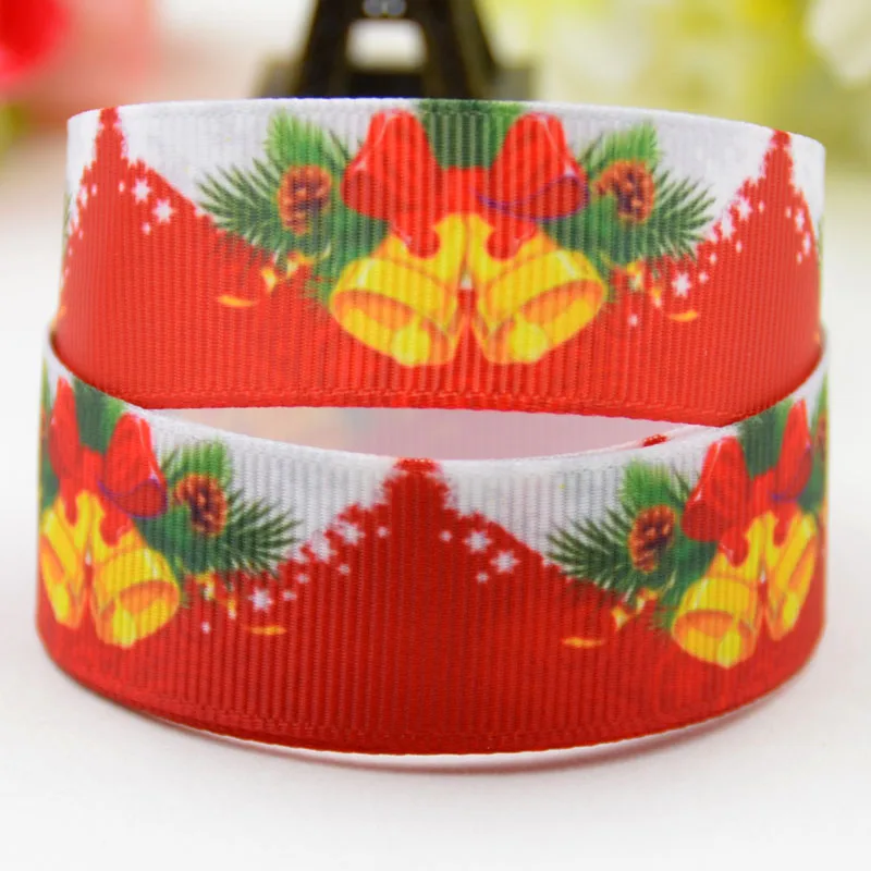 7/8 "22 мм 1" 25 1 1/2 "38 3" 75 вечерние ленты с принтом рождественского персонажа