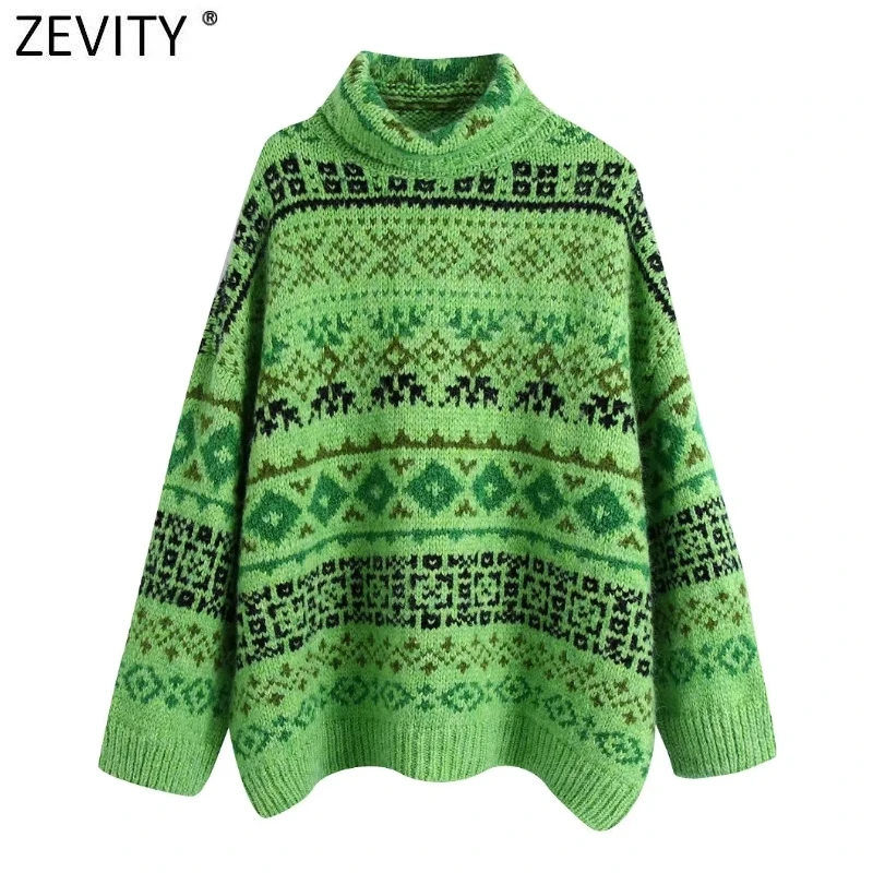 Zevity женский винтажный жаккардовый Свободный вязаный свитер с геометрическим принтом, женские шикарные пуловеры, Женские повседневные топы...
Zevity женский винтажный жаккардовый Свободный вязаный свитер с геометрическим принтом, женские шикарные пуловеры, Женские повседневные топы...