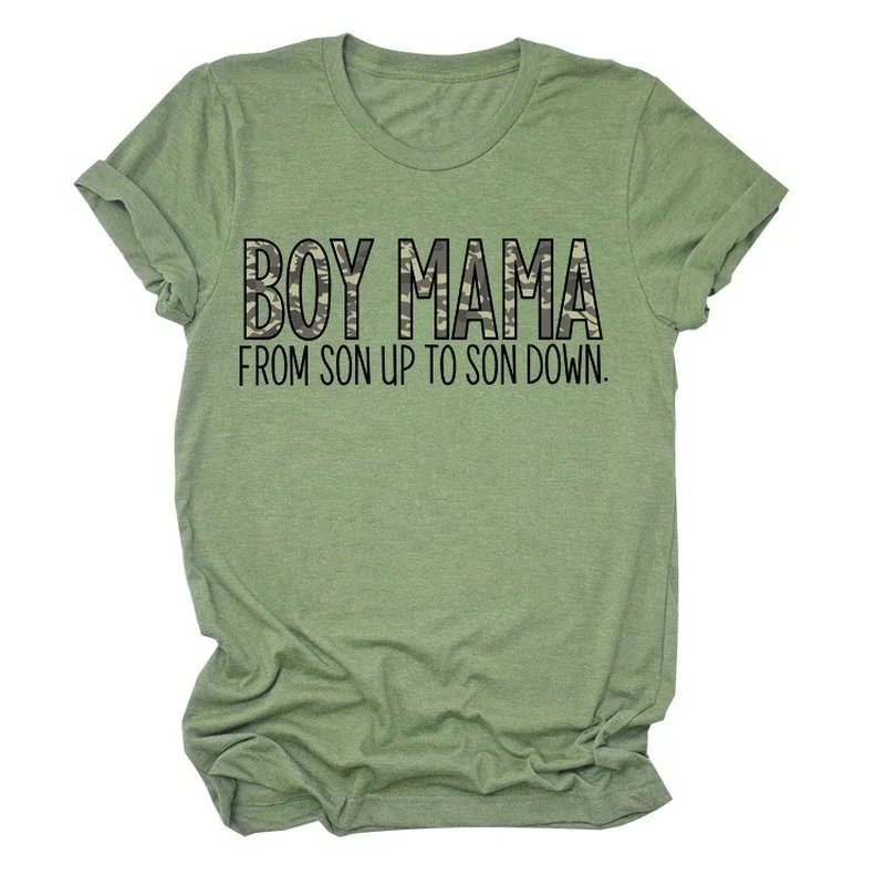 BOY MAMA Leopard Print Short Sleeve Round Neck Casual Loose Pullover T-shirt Graphic Tee
BOY MAMA Leopard Print Short Sleeve Round Neck Casual Loose Pullover T-shirt Graphic Tee