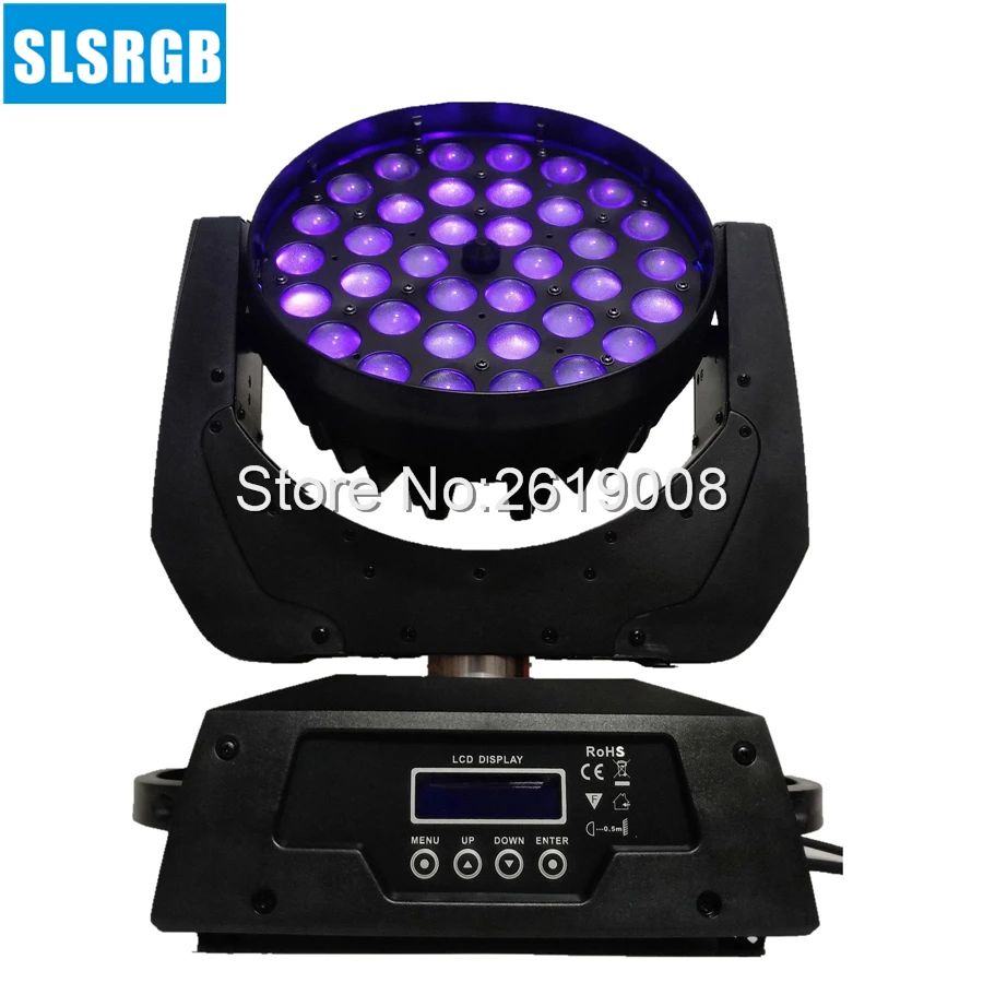 Светодиодная подвижная лампа RGBWA + UV 6 в 1 36x18 Вт | Лампы и освещение