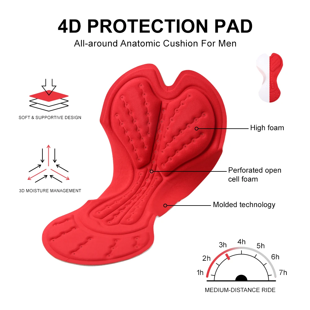 Santic велосипедные шорты 4D Pad противоударные мужские MTB спортивные отражающие