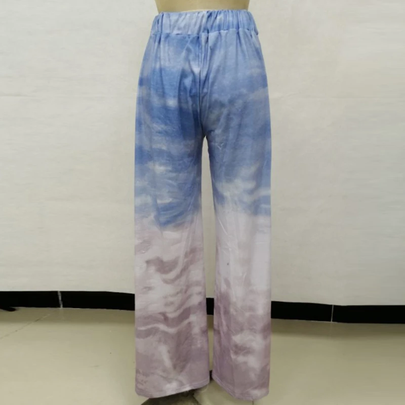 Autumn Tie Dye Casual Wide Leg Pants Women High Waist Lace Up Loose Pants Streetwear Print Female Trousers
Autumn Tie Dye Casual Wide Leg Pants Women High Waist Lace Up Loose Pants Streetwear Print Female Trousers