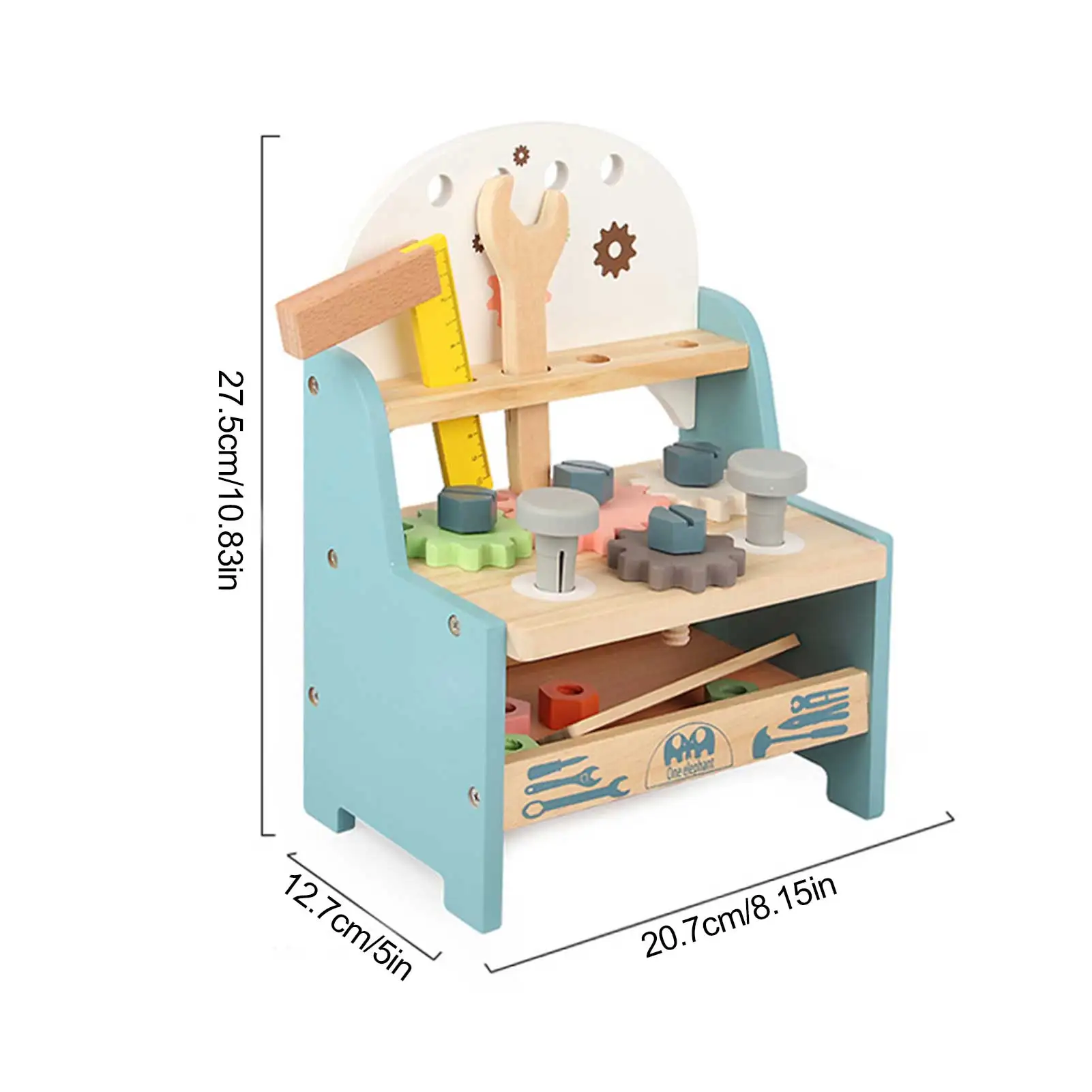 Kids Pretend Play Carpenters Toys Multi-function Practical Wooden Screw Hammer Rotate Workbench Toys Wood Tools Set for Children
Kids Pretend Play Carpenters Toys Multi-function Practical Wooden Screw Hammer Rotate Workbench Toys Wood Tools Set for Children