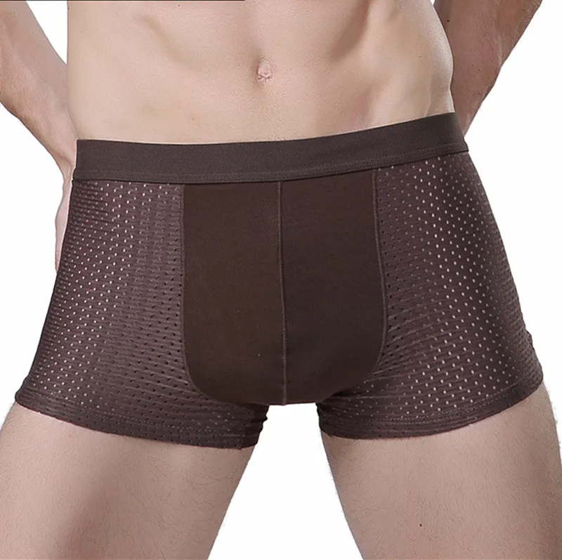 4 шт./лот 4XL нижнее белье мужские боксеры трусы сетчатые шелковые Боксеры Гей