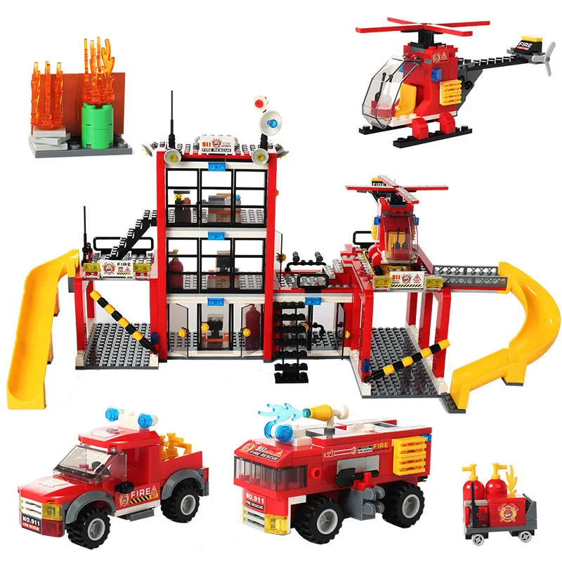 Fire truck Marine Fire Station Building Blocks Fire fighting equipment City Fire Rescue Series Bricks Toys For KIDS
Fire truck Marine Fire Station Building Blocks Fire fighting equipment City Fire Rescue Series Bricks Toys For KIDS
