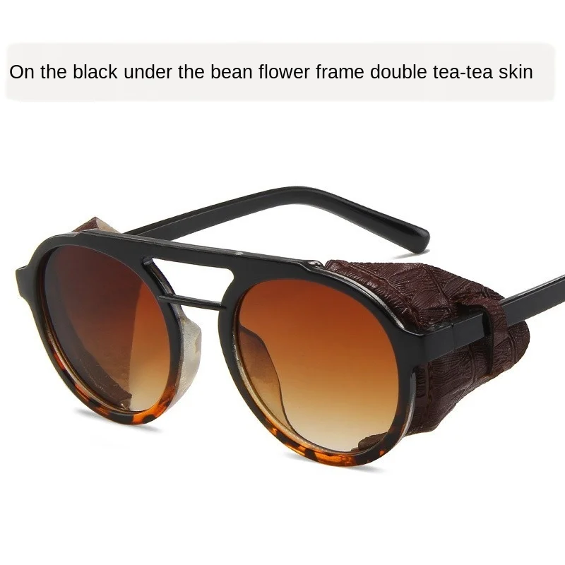 HUHAITANGNew round Frame Twin Beams European and American Hip-hop Sunglasses Windproof Big Frame Sunglasses Steampunk Sunglasses
HUHAITANGNew round Frame Twin Beams European and American Hip-hop Sunglasses Windproof Big Frame Sunglasses Steampunk Sunglasses