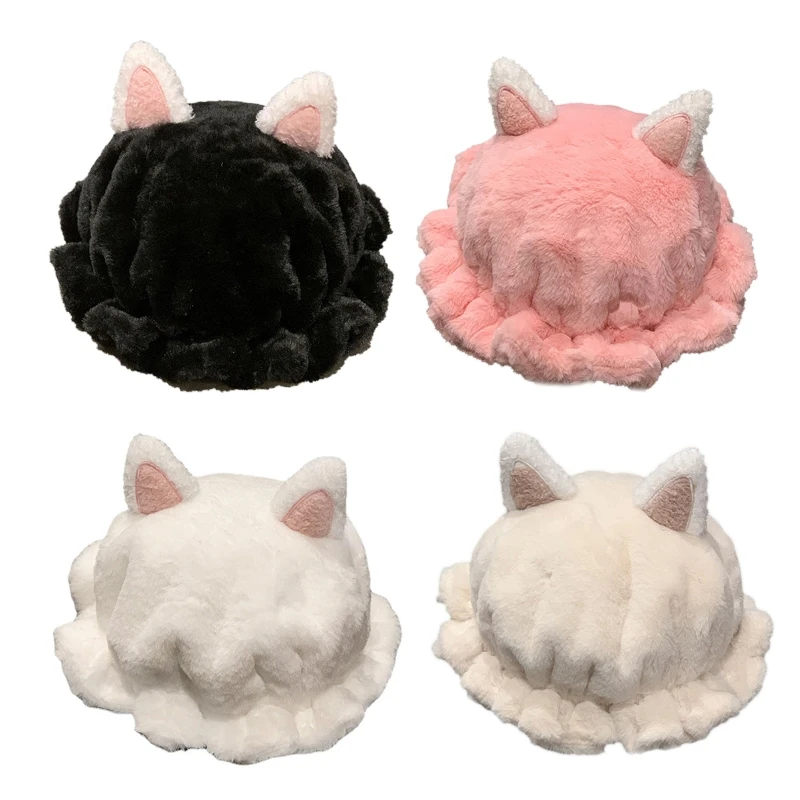 85WB Niche Cat Ears Basin Hat Fashion Fisherman Hat Coldproof Casual Bucket Hat Warm All-match for street Shooting Gatherings
85WB Niche Cat Ears Basin Hat Fashion Fisherman Hat Coldproof Casual Bucket Hat Warm All-match for street Shooting Gatherings