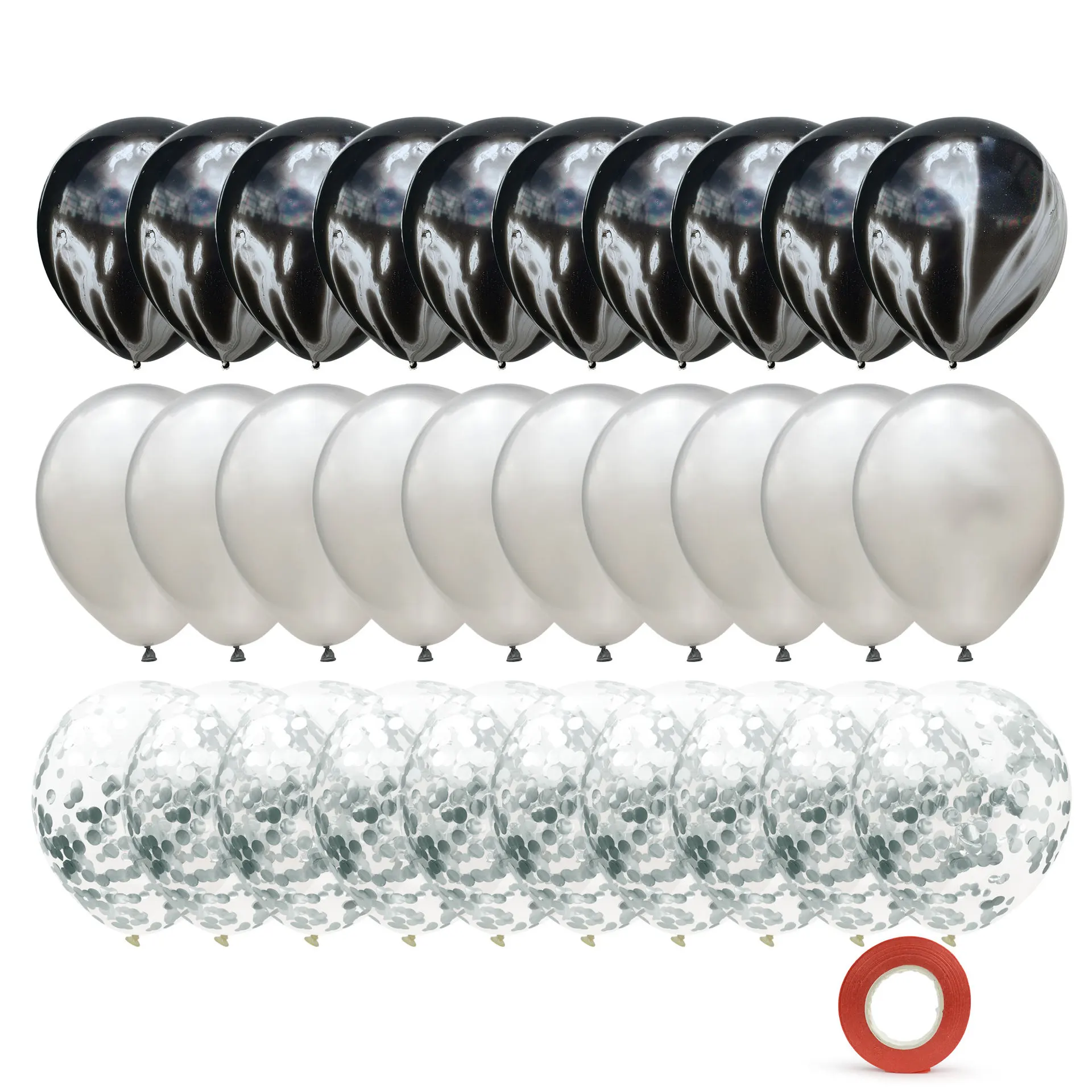 Agate Sequins Air Balloon 30 Black Gray Combination Balloon Set Happy Birthday Party Wedding Wedding Photo Decoration
Agate Sequins Air Balloon 30 Black Gray Combination Balloon Set Happy Birthday Party Wedding Wedding Photo Decoration