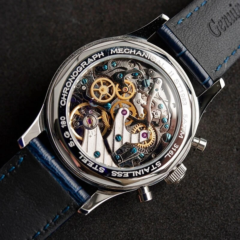 2020 40MM CHRONOGRAPH MEN MECHANICAL WATCHES 3D DOME HARDLEX TOP BRAND LUXURY LUMINOUS HANDS 1963 SEAGULL MOVEMENT PILOT WATCHES
2020 40MM CHRONOGRAPH MEN MECHANICAL WATCHES 3D DOME HARDLEX TOP BRAND LUXURY LUMINOUS HANDS 1963 SEAGULL MOVEMENT PILOT WATCHES