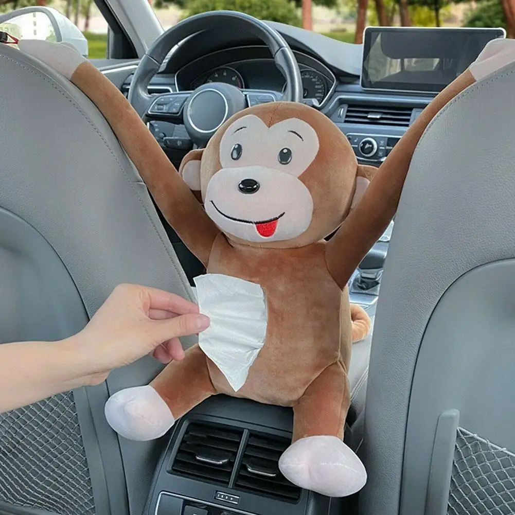 1PCS Creative Cartoon Lovely Monkey Tissue Box Cover Holder Portable Paper Box Car Cartoon Doll Pumping Box Automotive Supplies
1PCS Creative Cartoon Lovely Monkey Tissue Box Cover Holder Portable Paper Box Car Cartoon Doll Pumping Box Automotive Supplies