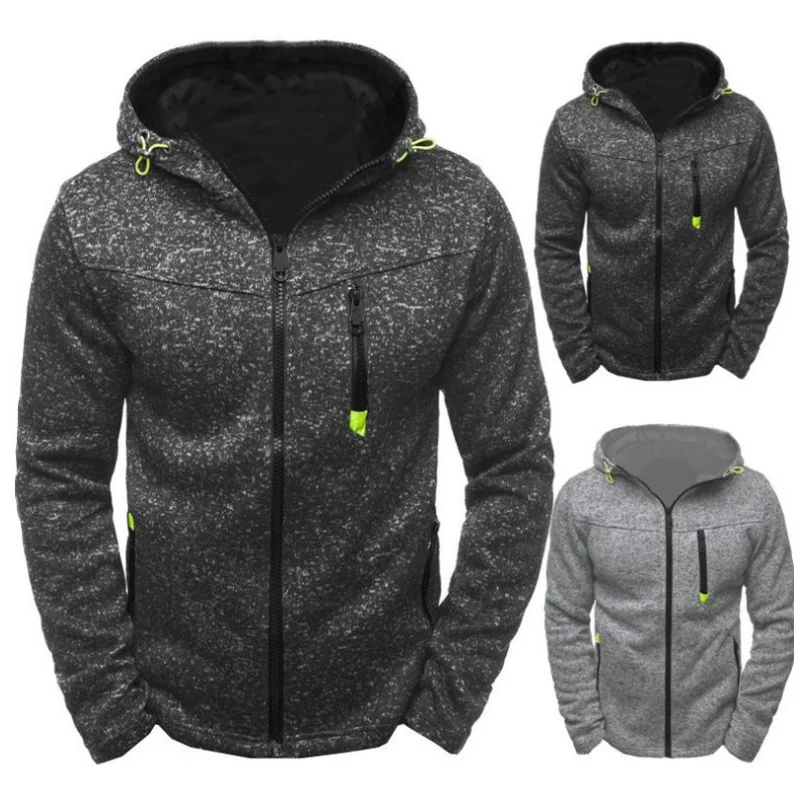 Fleece Cardigan Hooded Coat Long Sleeve Man's Jacket Sweatshirt Solid Color Zipper Decoration Pullover Runnning Sports Clothes
Fleece Cardigan Hooded Coat Long Sleeve Man's Jacket Sweatshirt Solid Color Zipper Decoration Pullover Runnning Sports Clothes