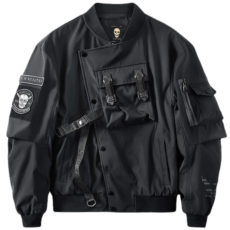 Tooling Trend Ma1 Bomber Jacket Male Functional Jacket Men's Baseball Uniform Cargo Jacket Streetwear 
Tooling Trend Ma1 Bomber Jacket Male Functional Jacket Men's Baseball Uniform Cargo Jacket Streetwear