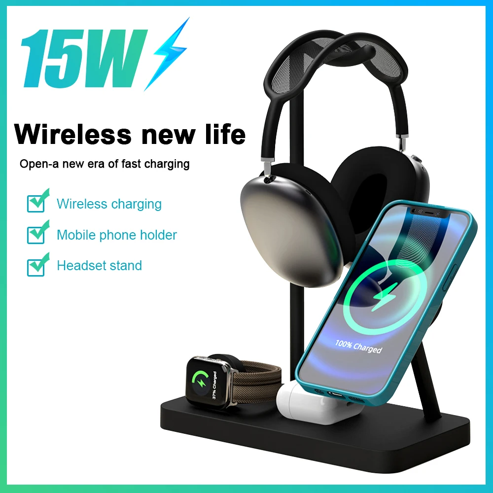 Беспроводное зарядное устройство, портативная Съемная Магнитная подставка 5 в 1 для быстрой беспроводной зарядки для iPhone12/Airpods/iWatch устройст...
Беспроводное зарядное устройство, портативная Съемная Магнитная подставка 5 в 1 для быстрой беспроводной зарядки для iPhone12/Airpods/iWatch устройст...