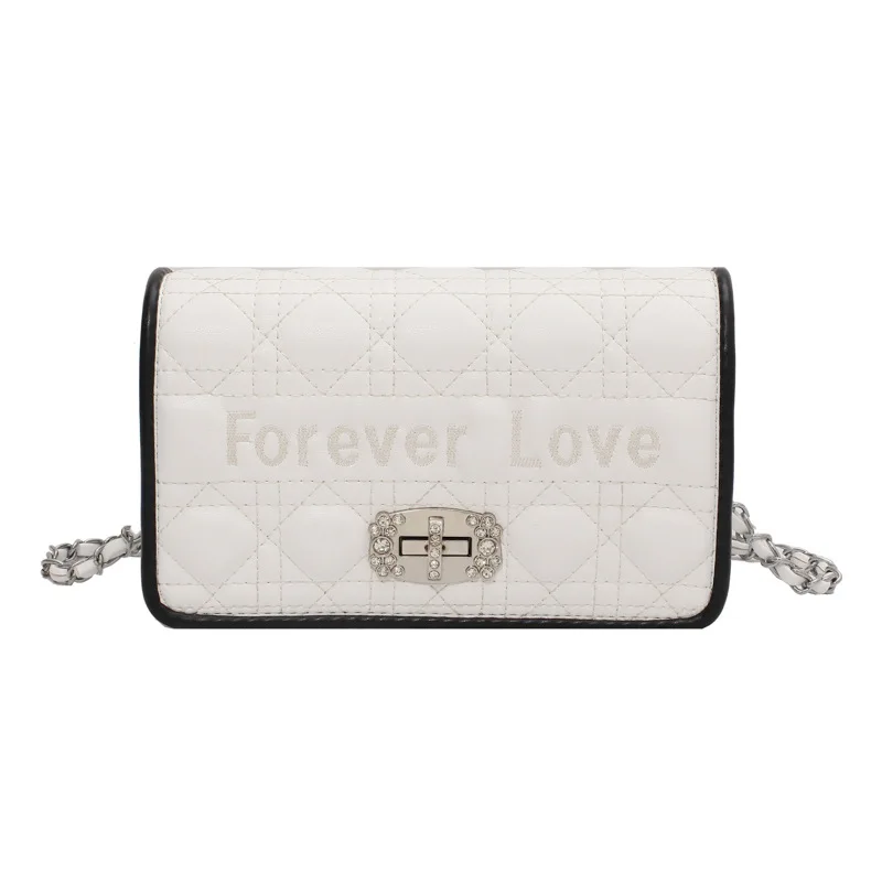 Ladies Leather Shoulder Bag 2021 New Solid Color Rhombus Chain Cross-body Small Square Bag Fashion Casual Shoulder Bag 
Ladies Leather Shoulder Bag 2021 New Solid Color Rhombus Chain Cross-body Small Square Bag Fashion Casual Shoulder Bag