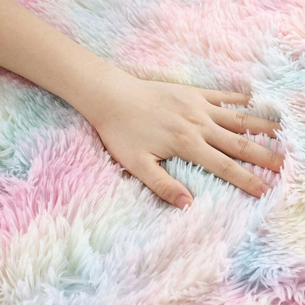 60CM Rainbow Round Fluffy Rugs Carpets Anti-Skid Shaggy Floor Mat For Living Room Home Decoration Bedroom Kid Room
60CM Rainbow Round Fluffy Rugs Carpets Anti-Skid Shaggy Floor Mat For Living Room Home Decoration Bedroom Kid Room